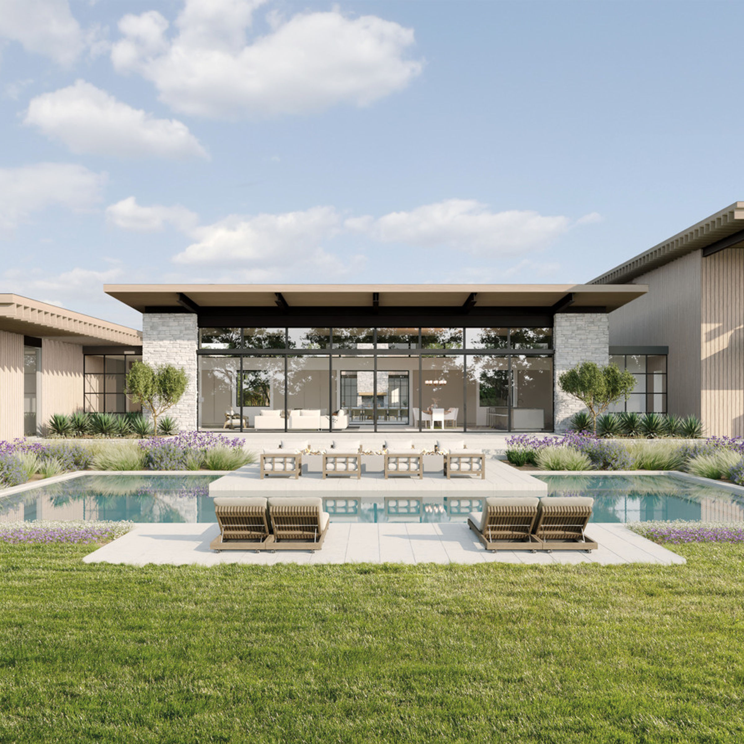 Architectural project render — 3D visualization